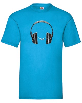 FRUIT OF THE LOOM T-shirt με στάμπα K5854 ΤΥΡΚΟΥΑΖ